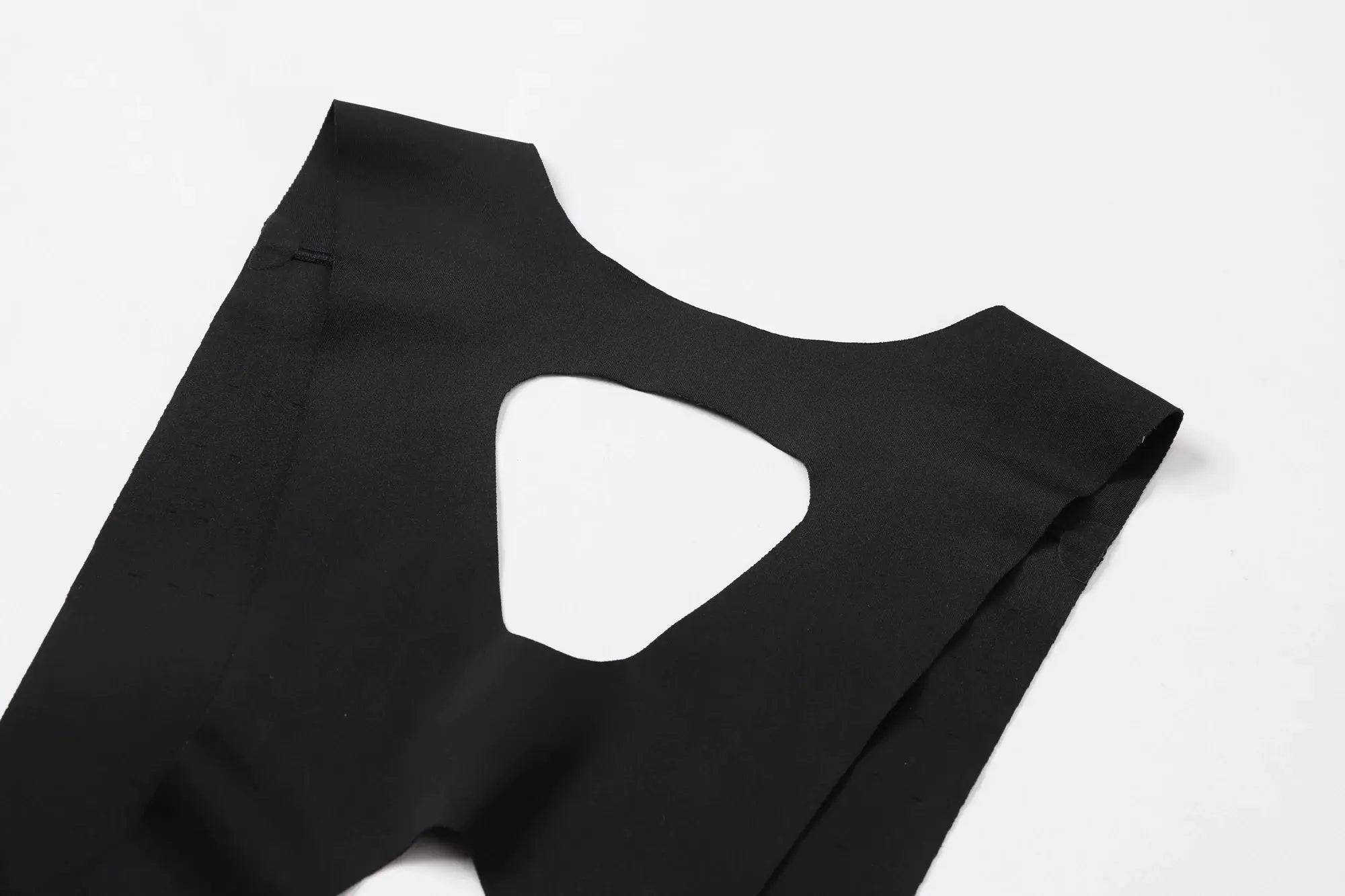 Men's black cycling bib shorts by Simples Market with open-back design.