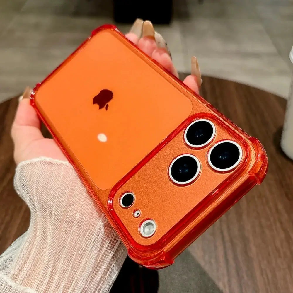 NeonGuard Shockproof Neon Soft TPU Clear Case For iPhone 7 To 17 Pro Max With Camera Protection