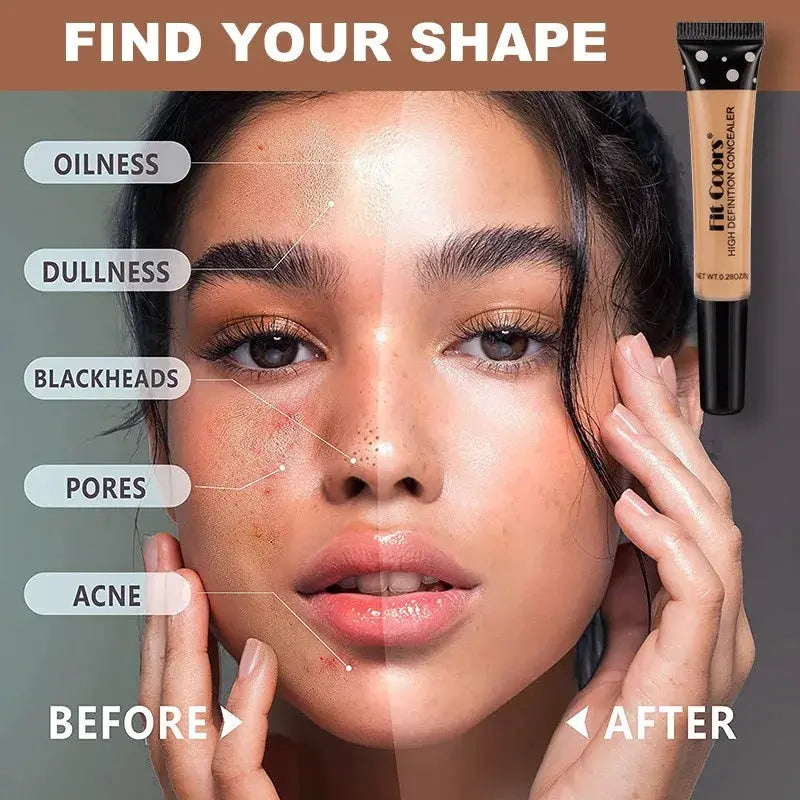 DermaGlow Six Color Concealer Nourishing Liquid Foundation For Dark Circles Full Coverage Suitable For All Skin Types