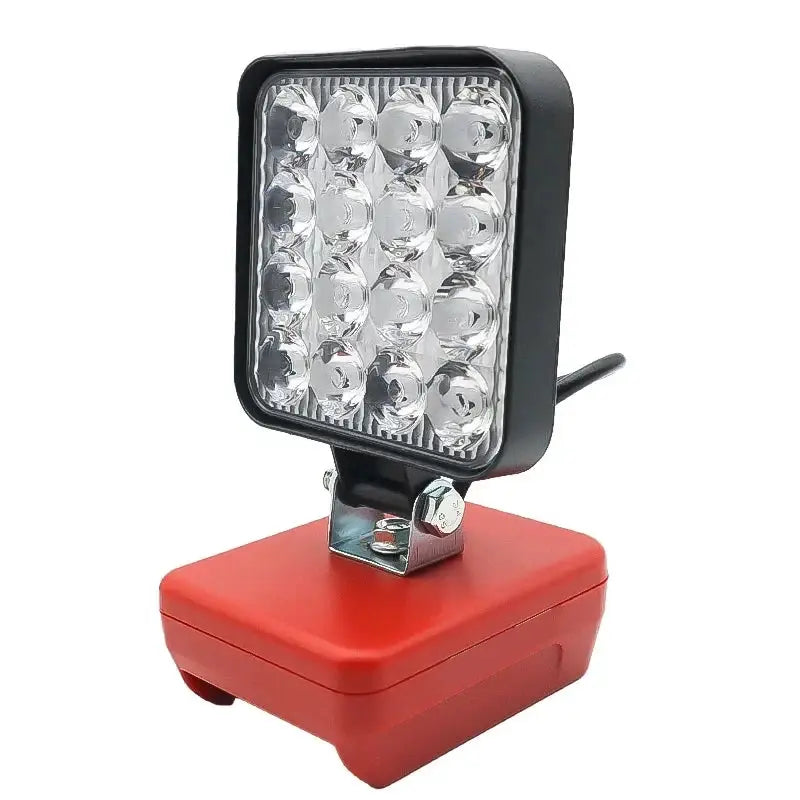 LED Flashlight Compatible With Makita DeWalt Milwaukee Bosch Ryobi Lithium Battery Packs Working Light For Camping