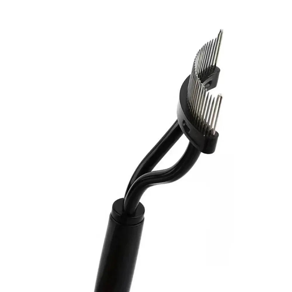 Steel Needle Eyelash Comb Semi Arc Portable Grafting Tool For False Eyelashes Lash Molding Tools