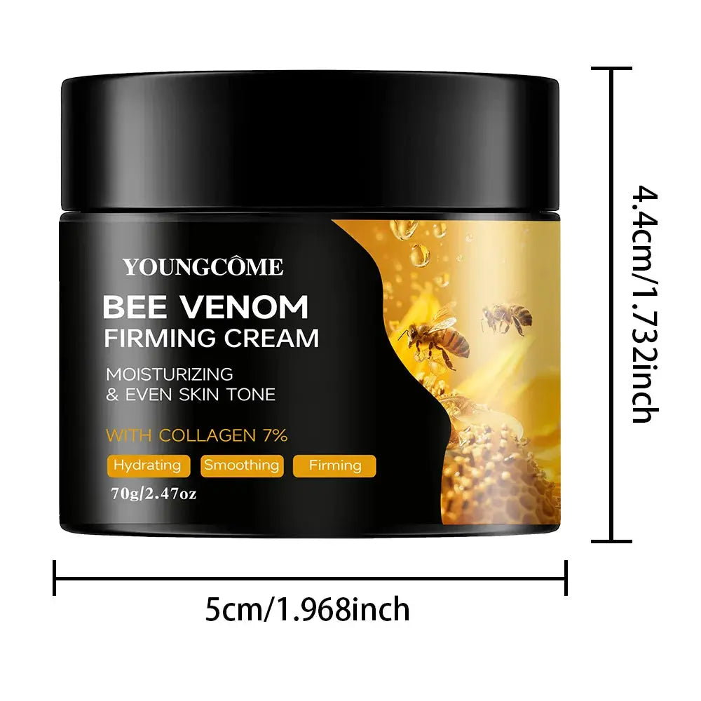 Premium Bee Venom Cream For Face And Neck With Collagen Boost Skin Firming And Hydrating Natural Non Greasy