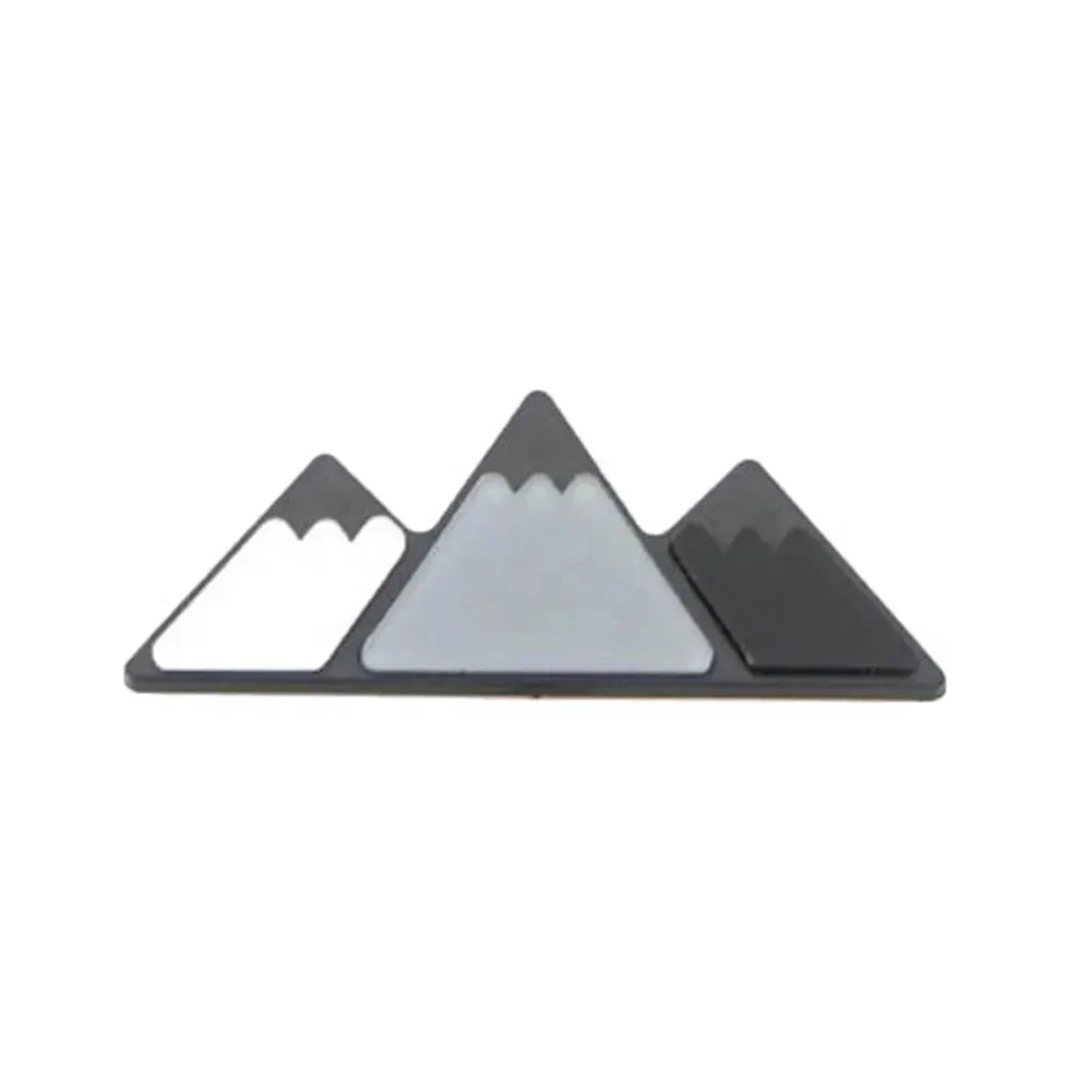 Grille badge emblem with three-color mountain design for Toyota vehicles