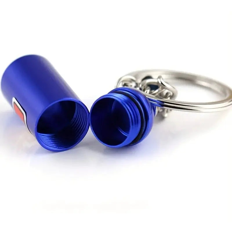 One Tenth Scale RC Car Nitrogen Bottle With Fixed Chain Metal Decorative Part Universal Fit For Climbing Vehicles