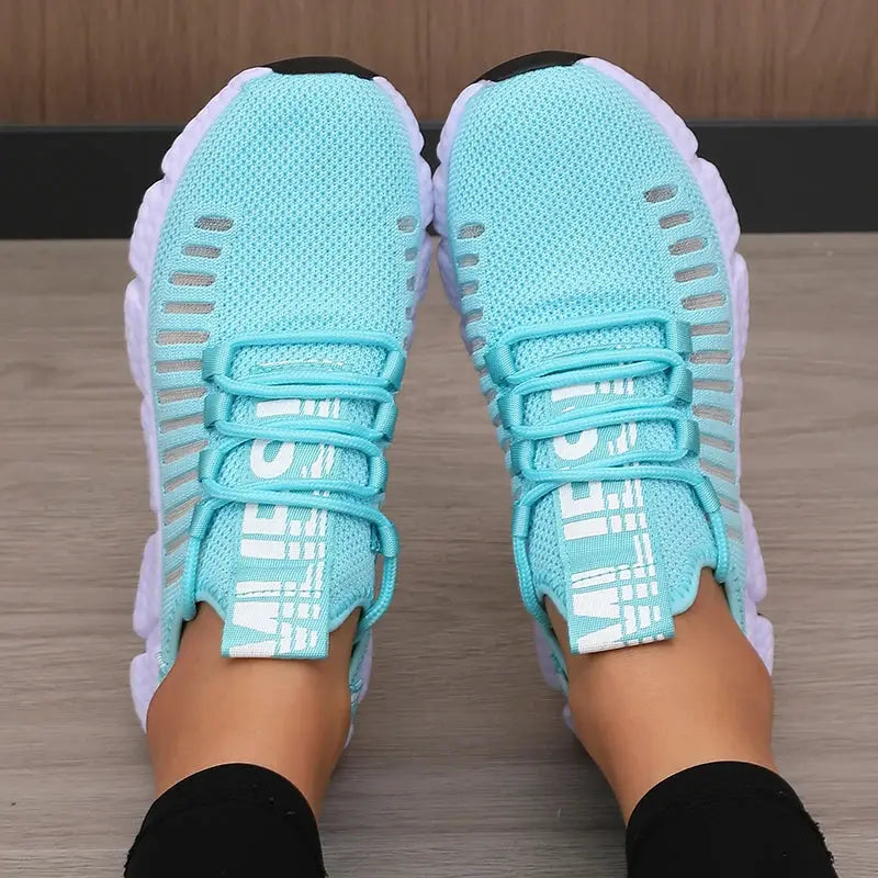 SwiftStep Womens Lightweight Mesh Sports Shoes Breathable Air Mesh Upper For Running And Walking Comfort