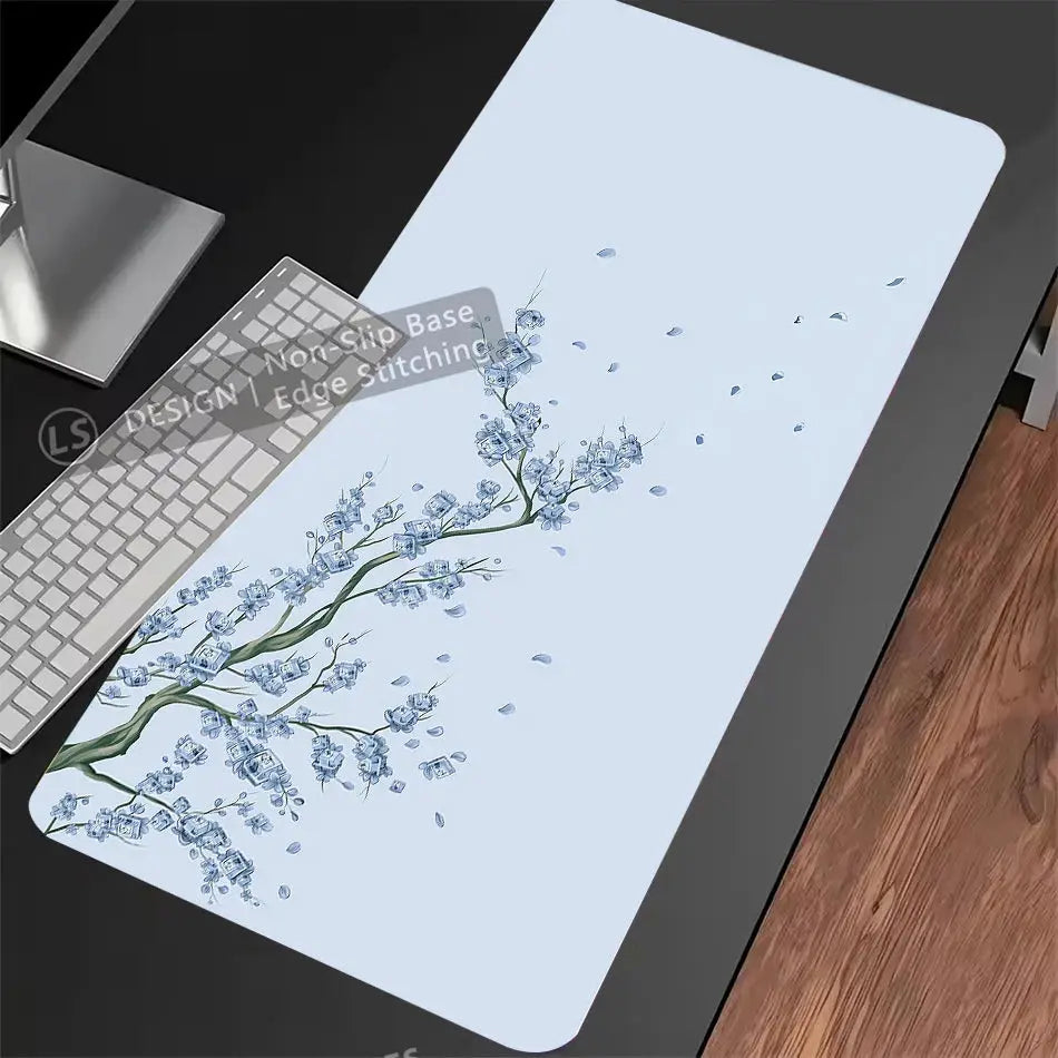Japan Sakura Gaming Mouse Pad XXL Extra Large Cherry Blossom Design For Laptops Desks Office Keyboard