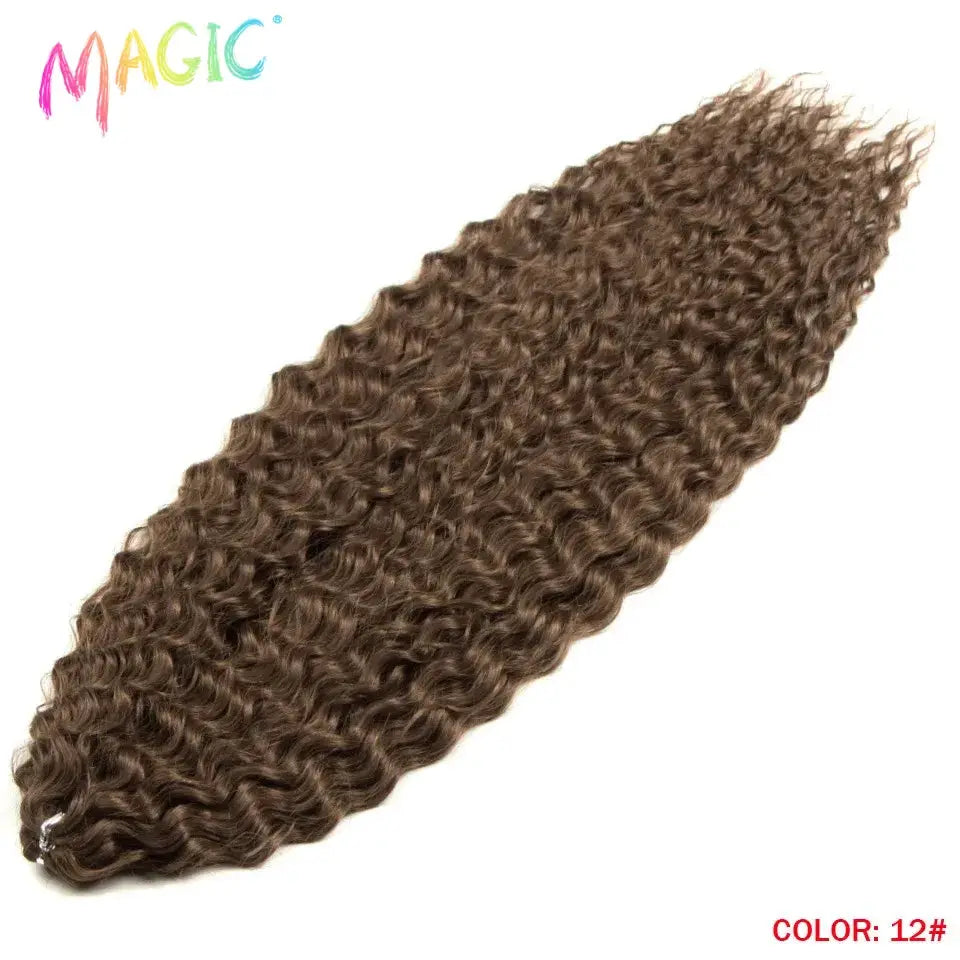 Magic Ariel Curl crochet hair extension, 22-inch ombre blonde