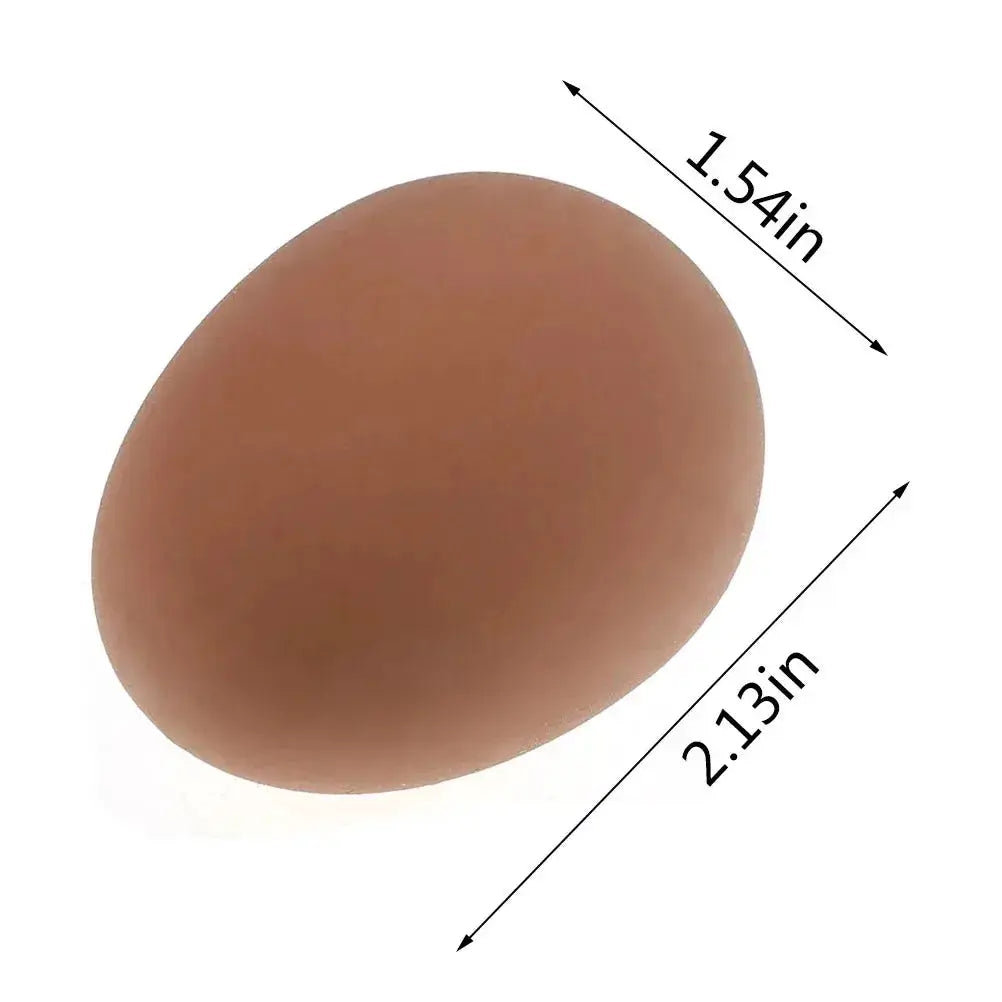 Novelty Bouncy Eggs Realistic Fake Rubber Bouncing Balls For Pranks And Pet Toy Farm Chicken Nesting Egg