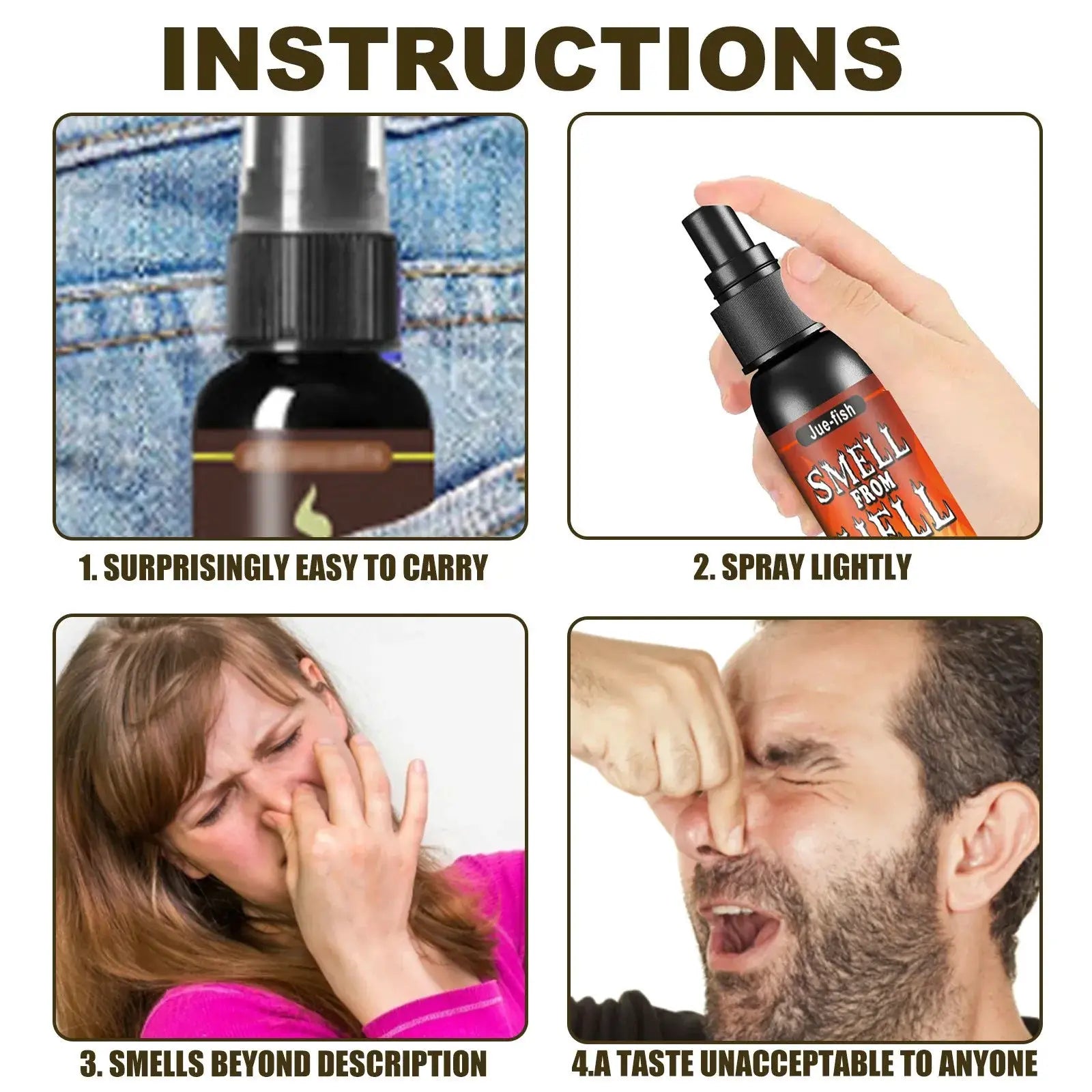30ml Poop Spray Prank Gag Liquid Fart Joke Non Toxic Stink Bomb Extra Strong Smelly Gas Spray