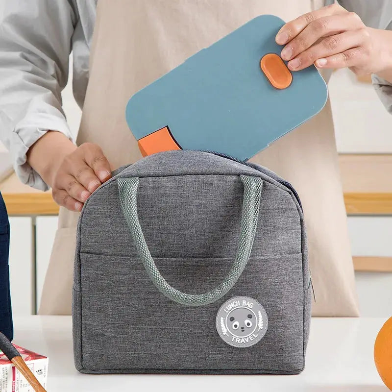 AuroraCarry Insulated Bento Lunch Bag Premium Aluminum Foil Insulation Keeps Meals Fresh Warm Or Cold Longer