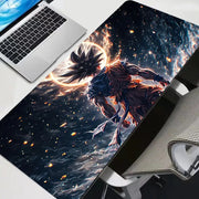 Dragon Ball Z XXL Mouse Pad Desk Mat for Gaming Keyboard Black Large Anime Carpet for LOL