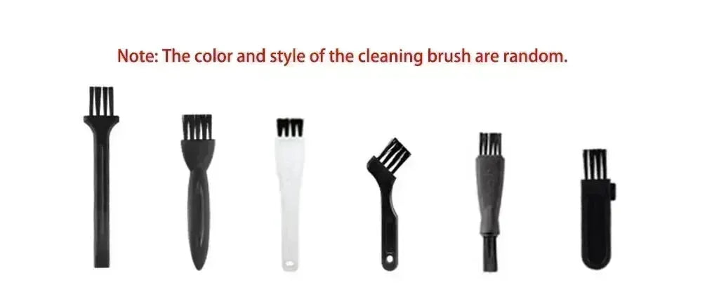 Kemei hair clipper cleaning brush set, six pieces in black and white