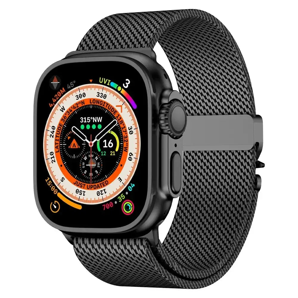 Titanium Milanese Loop For Apple watch Ultra 2 49mm 46mm 42mm 41mm 45mm 44mm 38-40mm Series 10 9 8 7 6 5 4 SE Straps Accessories