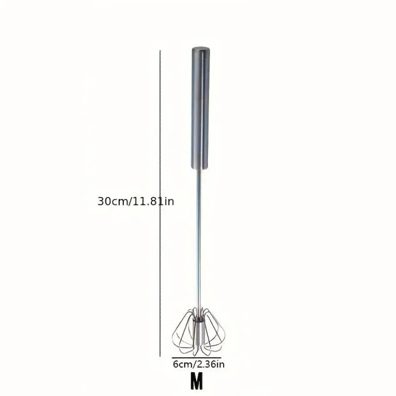 Stainless Steel Egg Beater Semi Automatic Kitchen Mixer For Effortless Egg Beating And Cream Mixing