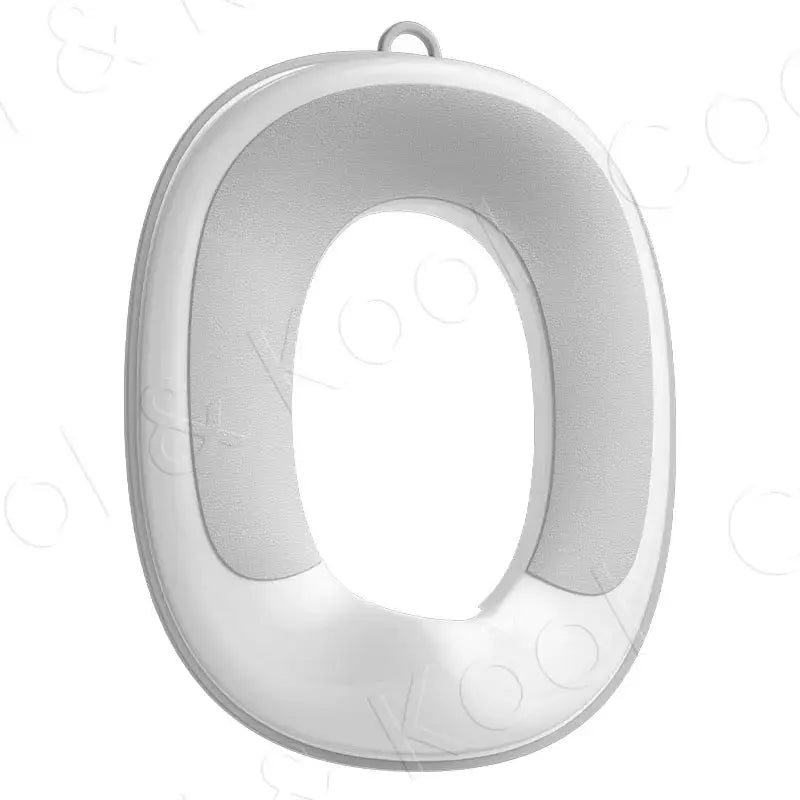 Simples Market universal children's toilet seat; splash-proof potty with white exterior and grey cushion.