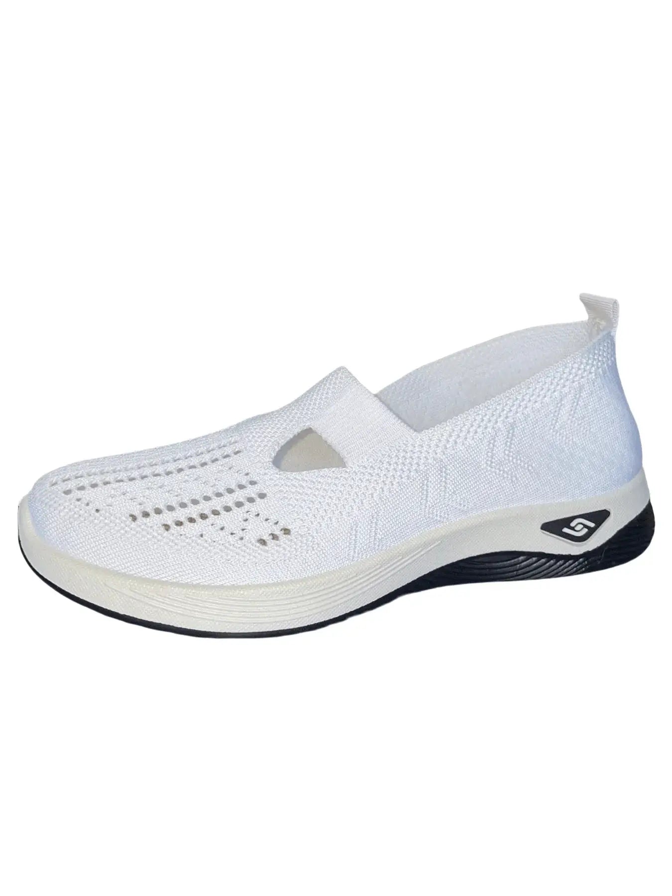 AeroStride Women Breathable Knit Sneakers Slip On Lightweight Air Mesh Upper Casual Comfort For Summer Everyday Wear