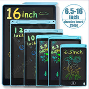 LCD drawing tablets set of 7 in blue frames (16 to 4.5 inch sizes) with stylus by Simples Market