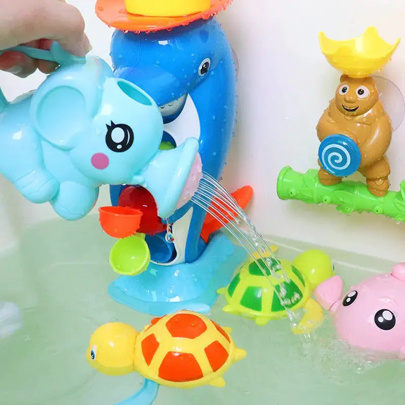 Cute Elephant Baby Bath Toy With Water Spraying Cloud Shower For Kids Bath Time Fun