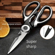Multifunctional Kitchen Scissors Stainless Steel Shears For Fish Meat Herbs Durable Household Use