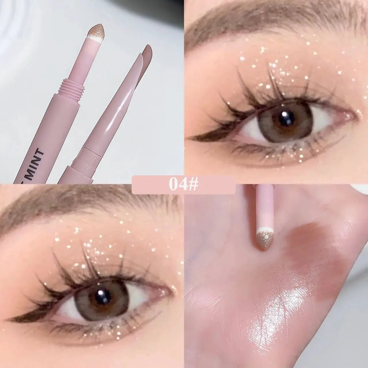 Sweetmint Meniscus Double Ended Eyeliner Shadow Two In One Eye Makeup Naturally Brightening Long Lasting