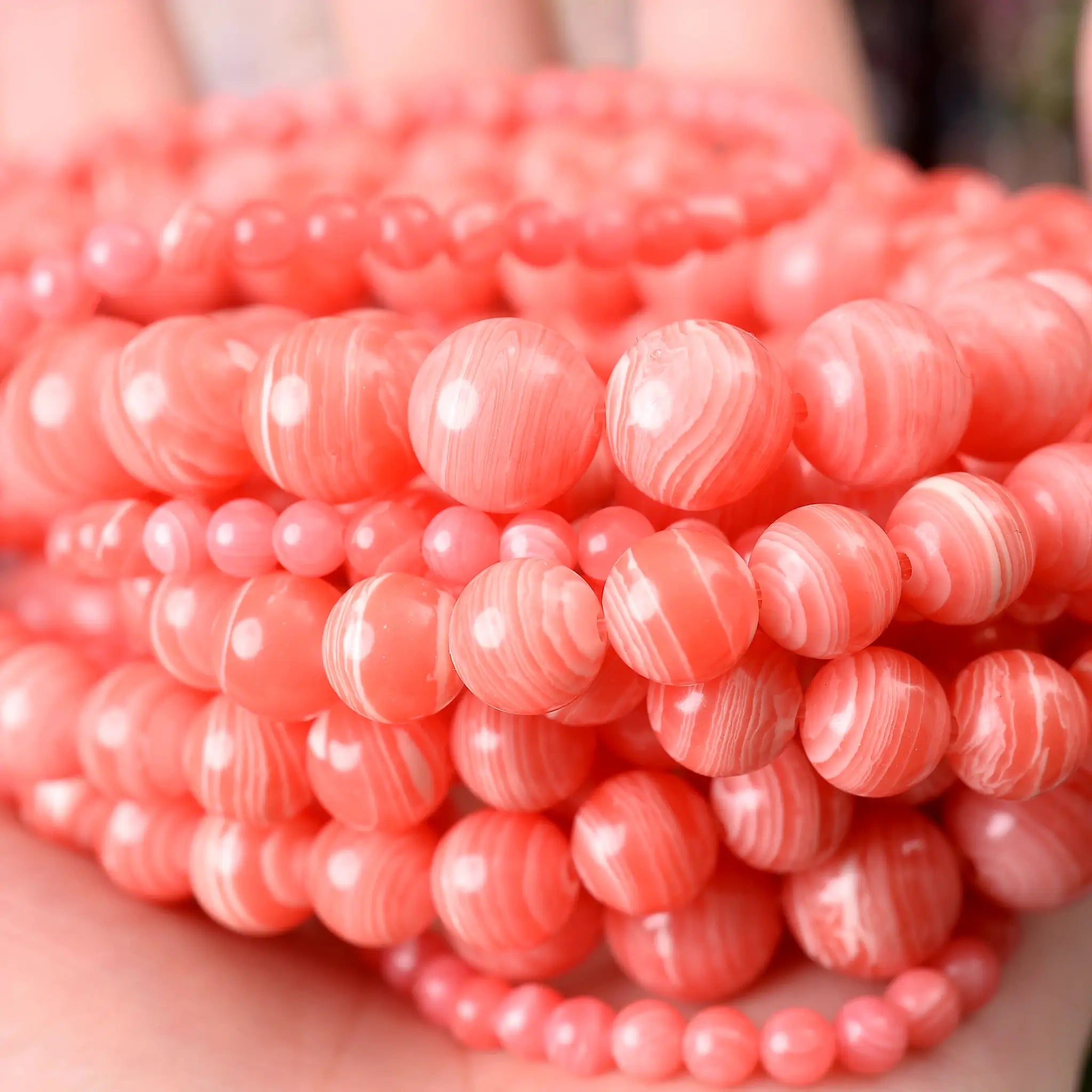 Natural Stone Beads Lava Jasper Tiger Eye Quartz Agate Round Beads 4 To 12mm For Jewelry Making DIY Bracelet Accessories