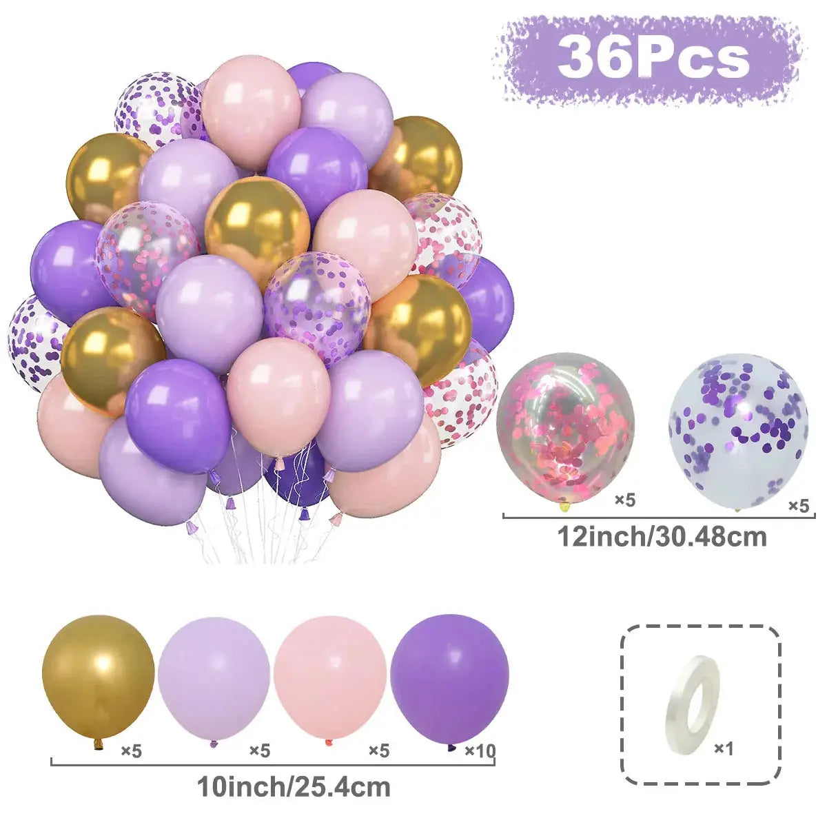 Metallic Pearl Latex Balloons Confetti Gold Set 31 36 37 51 101 Pcs For Birthday Weddings Baby Shower Decor