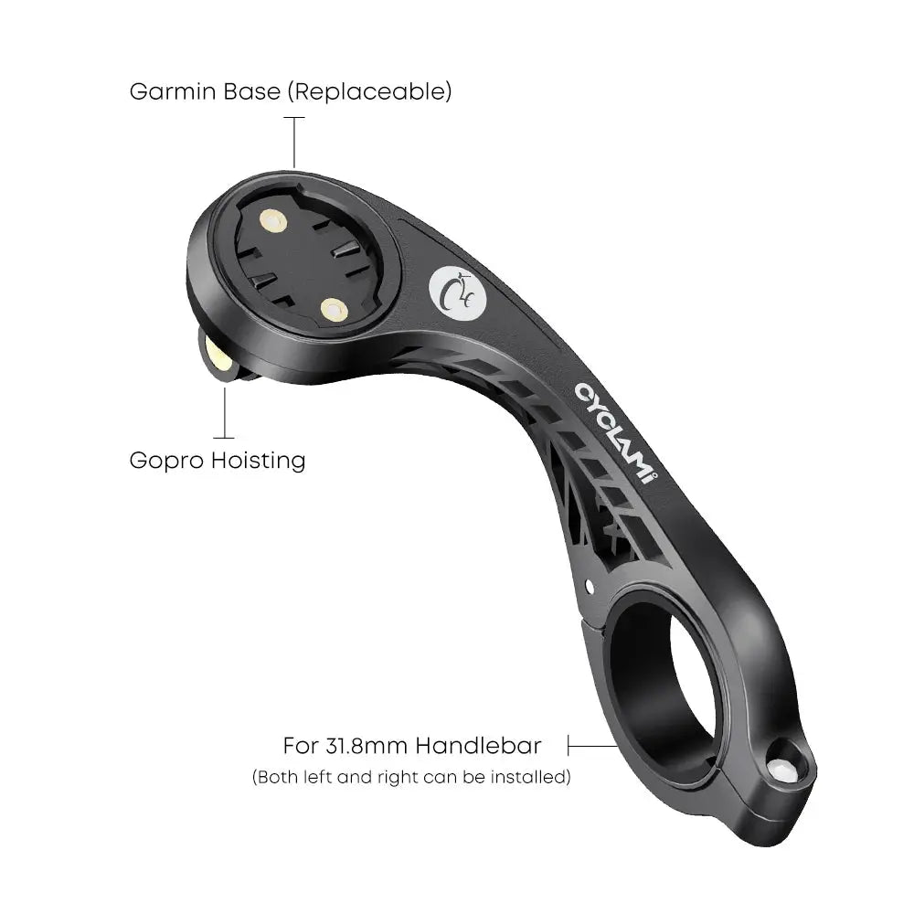 CYCLAMI S2 Bike Computer Mount For Garmin XOSS IGPSPORT Magene Coospo GPS Headlight Holder Bracket