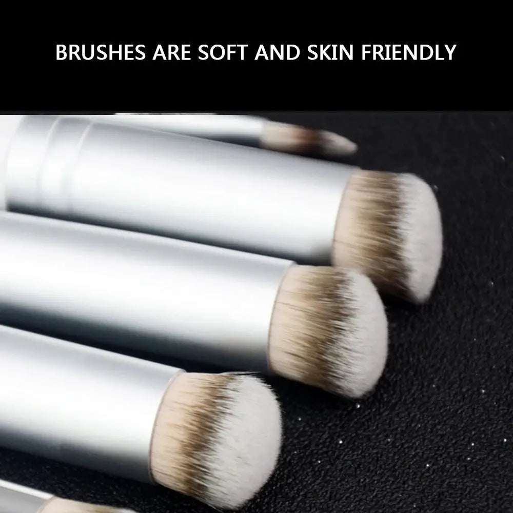 NovaBeauty Premium Foundation Concealer Brush Set Dense Synthetic Bristles For Flawless Contouring And Blending