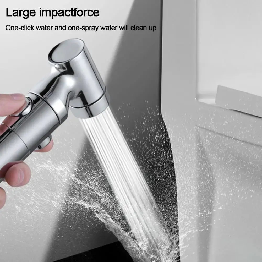 Handheld bidet sprayer by Simples Market, chrome finish for bathroom