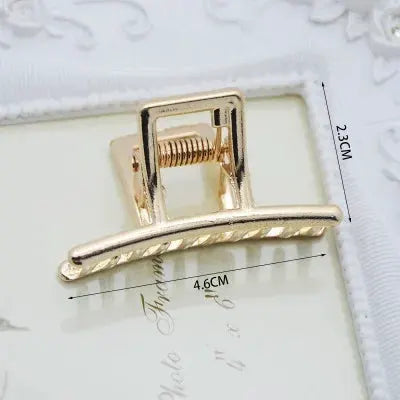 LuxeHair Geometric Metal Hair Claw Clip For Women And Girls Elegant Minimal Design For Secure Hold
