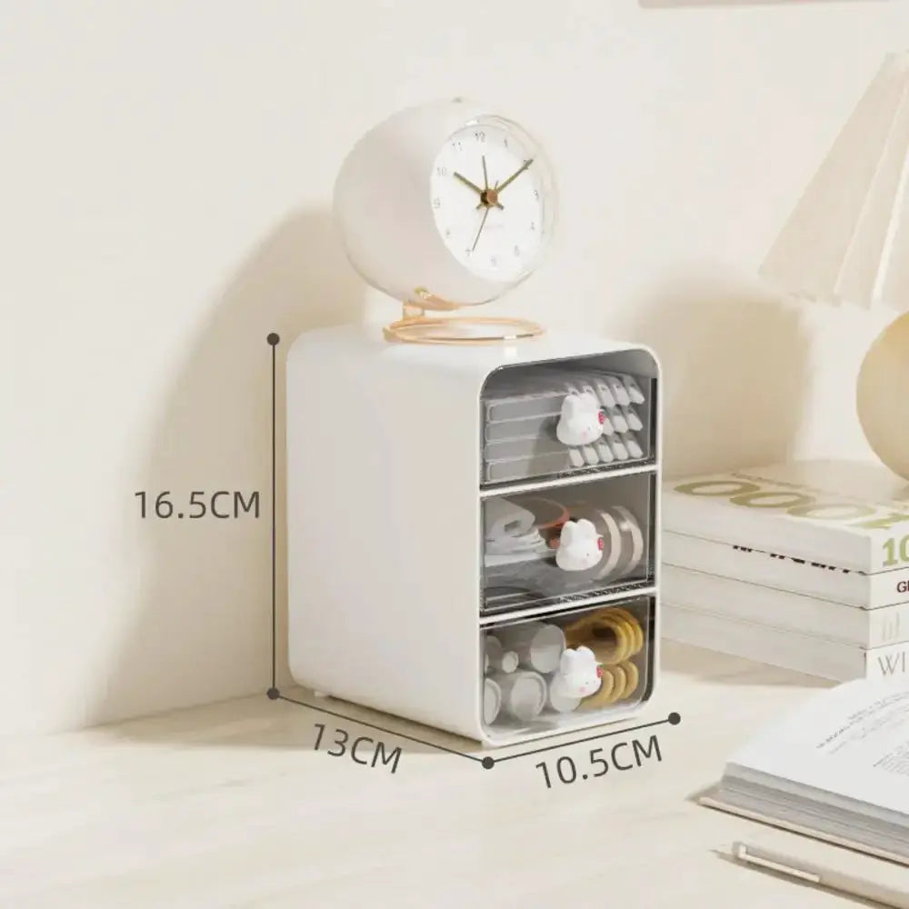 Clear Desktop Drawer Box Pen Holder Organizer For Hair Accessories Storage Cosmetics Stationery Home School Office