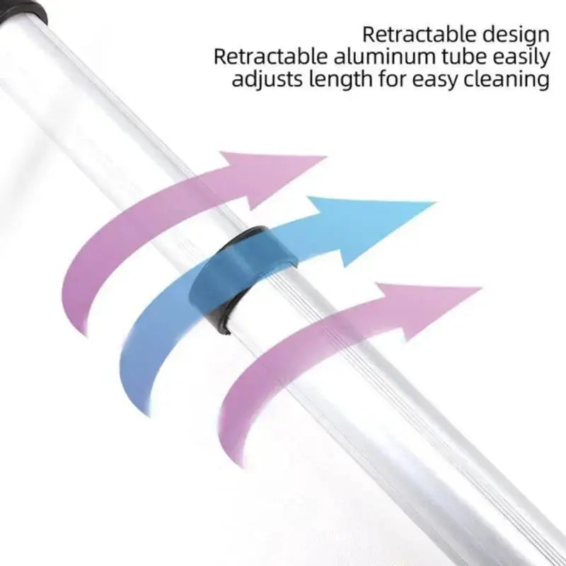 Simples Market extendable aluminum snow brush ice scraper for car windshield, extra-long design with retractable tube