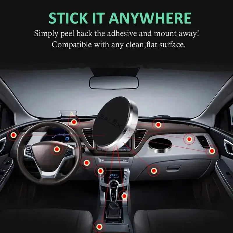Magnetic Car Phone Holder Universal Dashboard Mount For iPhone Samsung