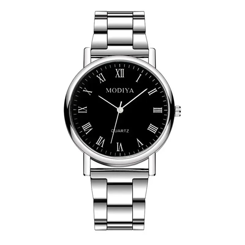 Yo Men's Quartz Wristwatch Casual Silver Alloy Band Timepiece For Everyday Wear With Arabic Numeral Markers