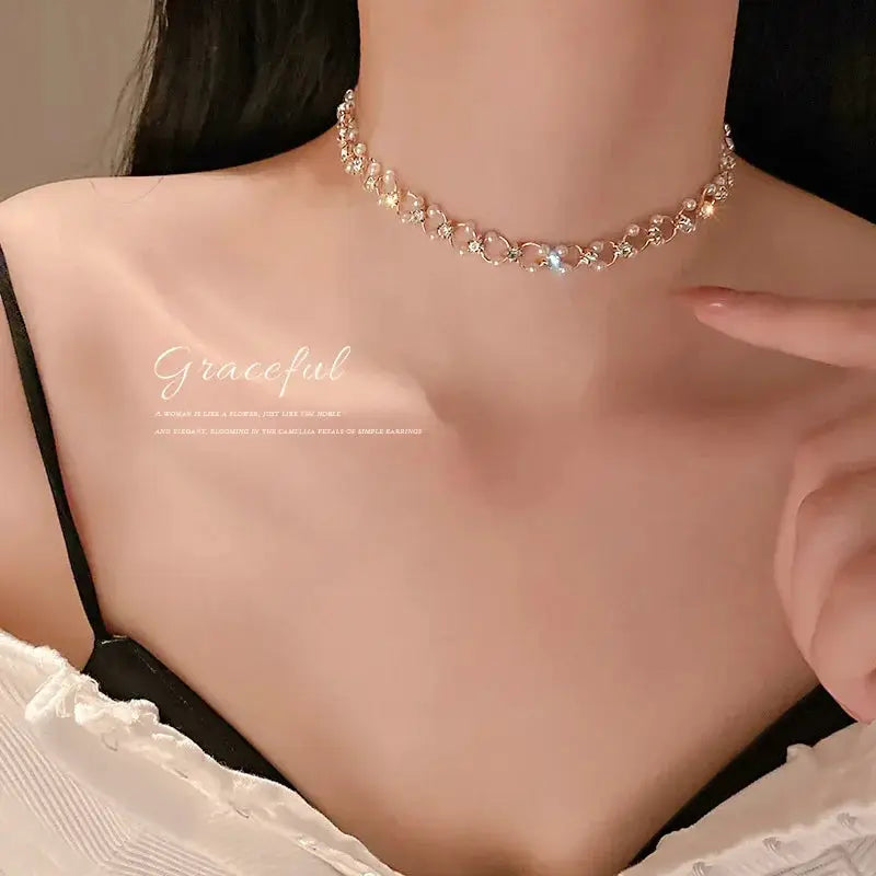 Vintage Butterfly Necklace For Women Golden Stainless Steel Snake Chains Choker With Charm Jewelry Gift