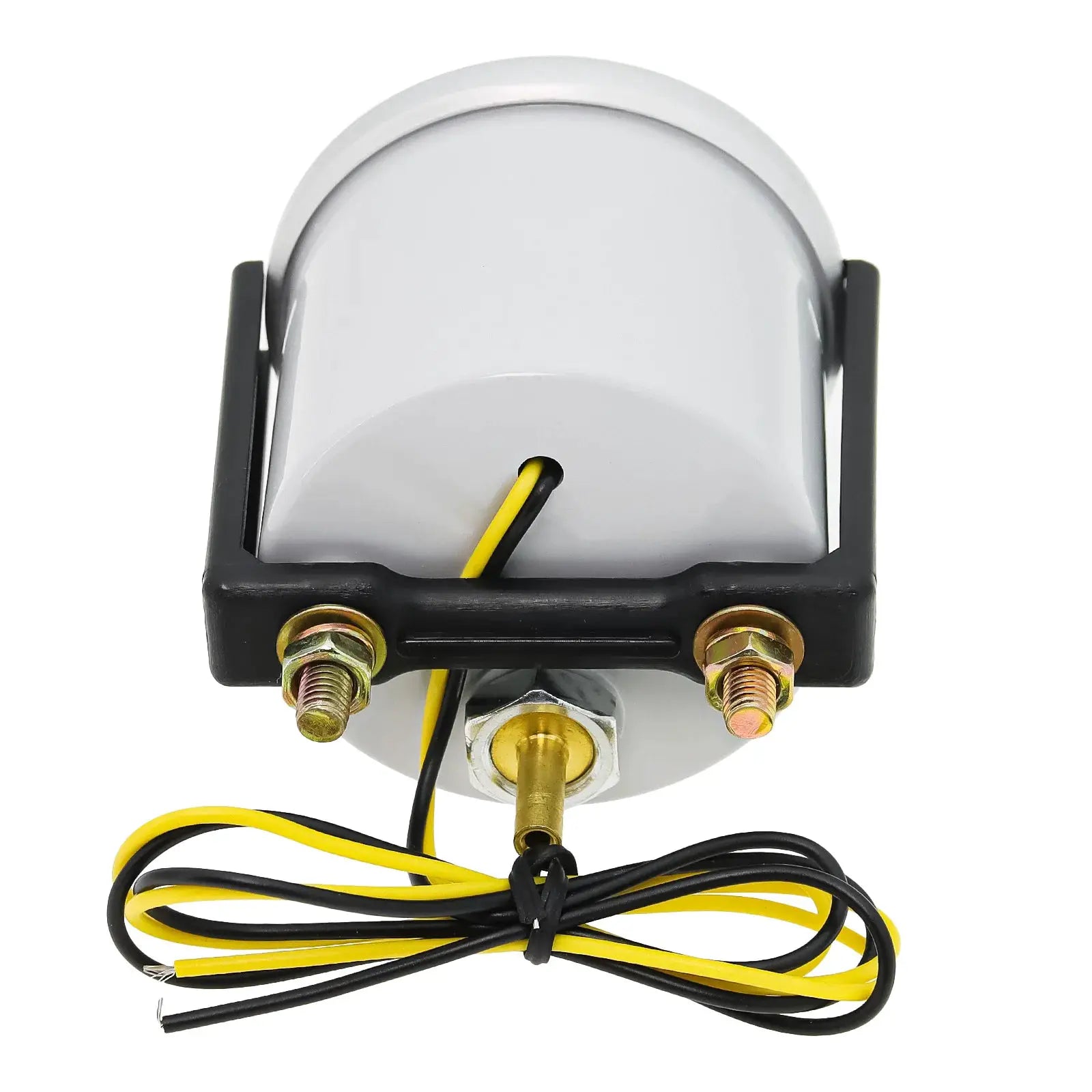 Boost gauge by Simples Market, 52mm white LED, with sensor, mounting bracket and yellow/black wires