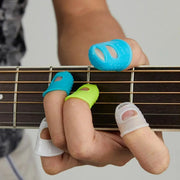 Guitar Fingertip Protectors Silicone Finger Guards Set 10 Pieces In 5 Sizes For Pain Free Practice And Performance