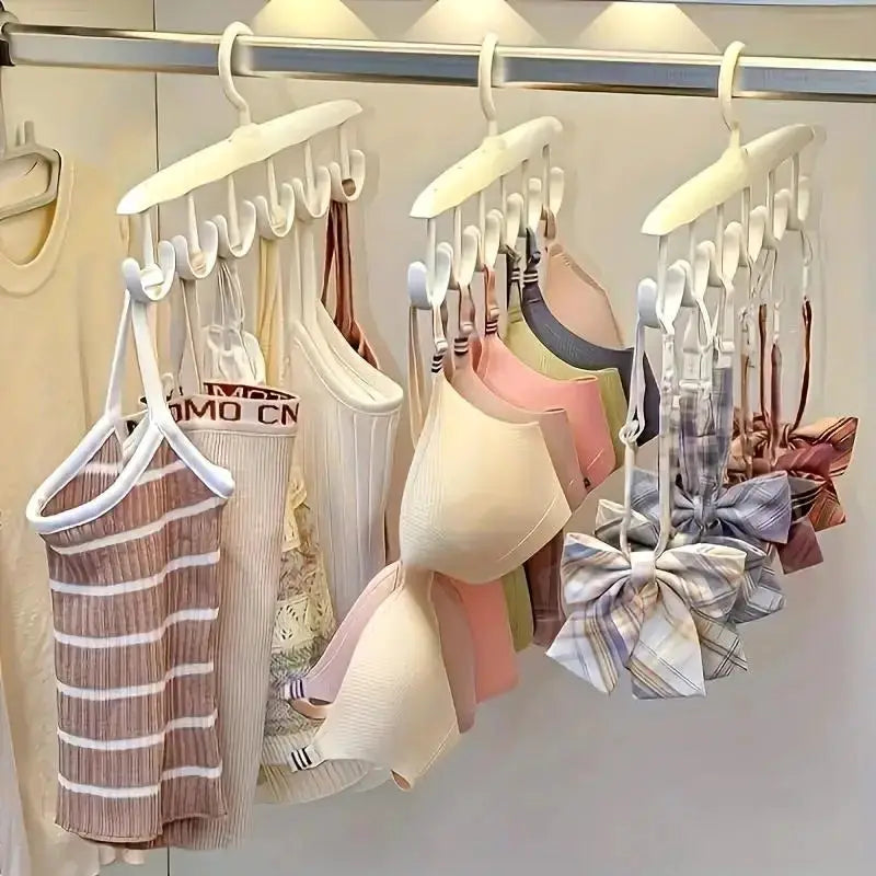 12 Hook Rotating Hanger Space Saving Closet Organizer For Ties Belts
