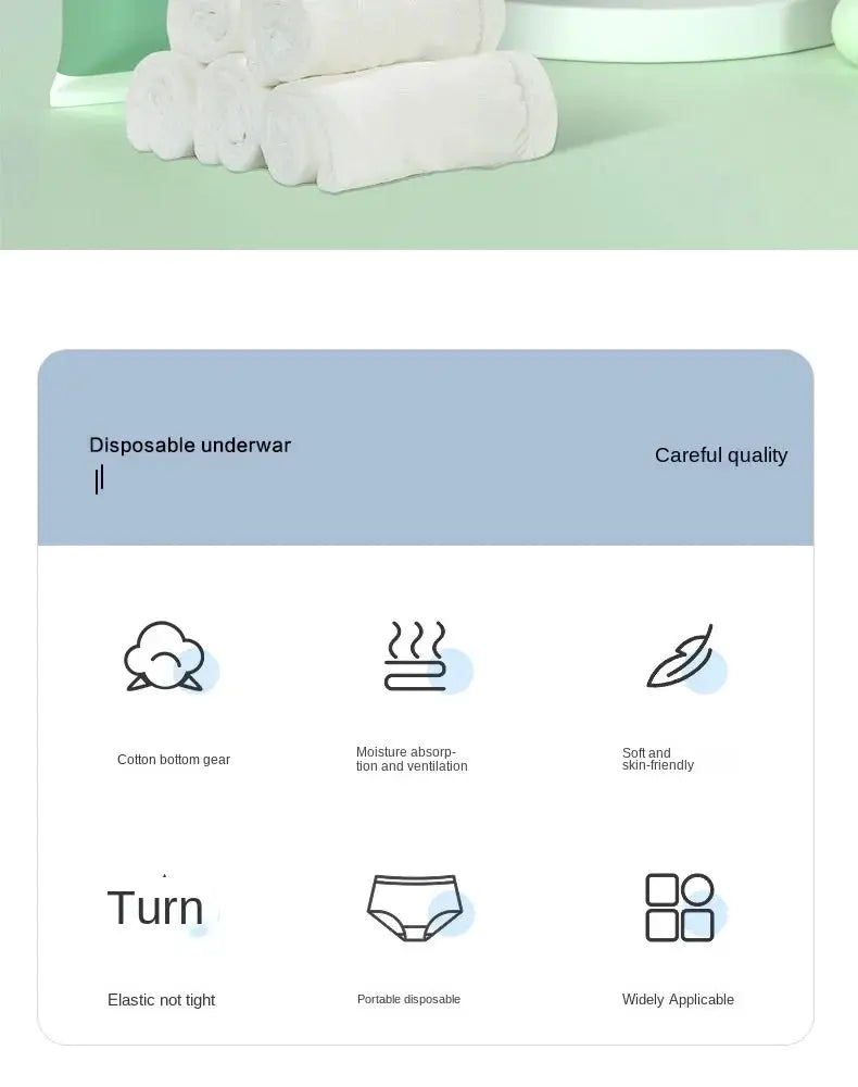 Disposable panties by Simples Market; maternity underwear with moisture absorption and soft skin-friendly feel.