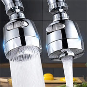 Simples Market chrome faucet adapters, 2-pack, with 360° rotation and spray nozzle