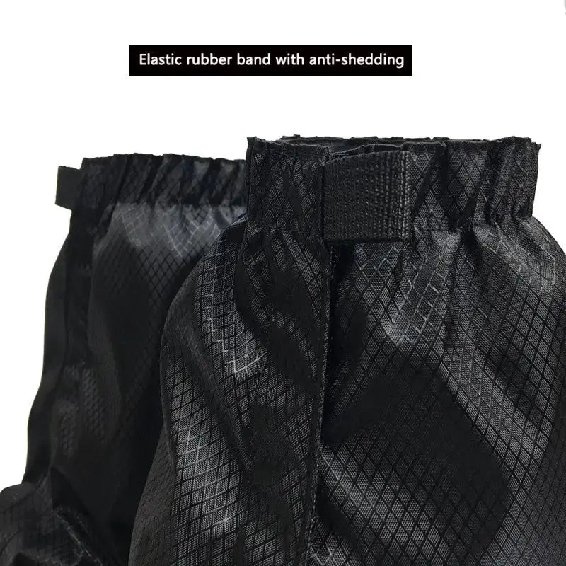 1PC waterproof black leg gaiter with elastic band and Velcro strap, Simples Market