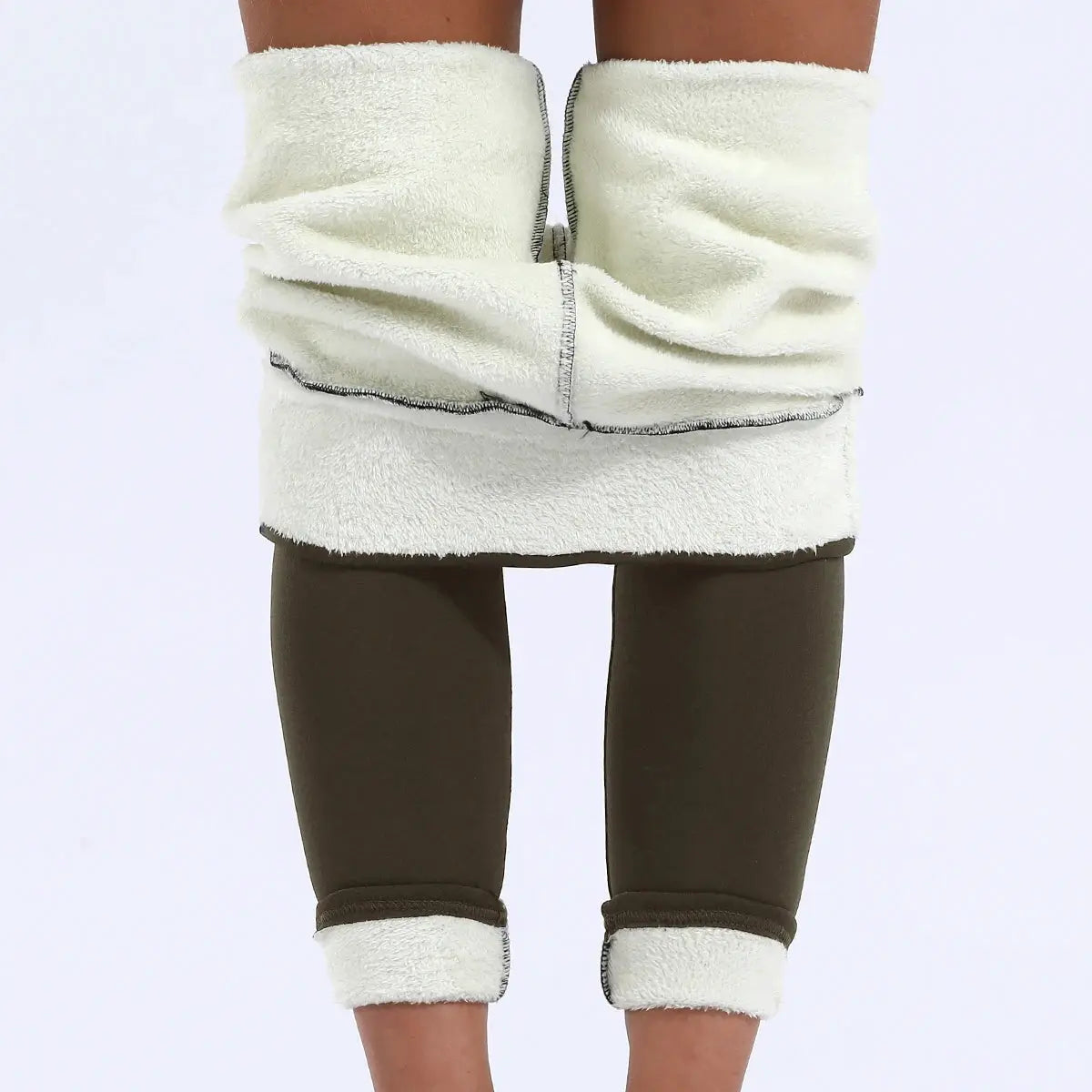 Velvet Bloom Winter Velvet Leggings High Waist Thermal Leggings For Outdoor Warmth And Comfort