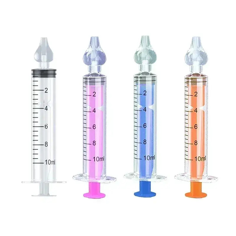 Dual Capacity 10Ml 20Ml Baby Nasal Aspirator Syringe Nose Cleaner Rhinitis Nasal Washer Irrigator Needle For Children