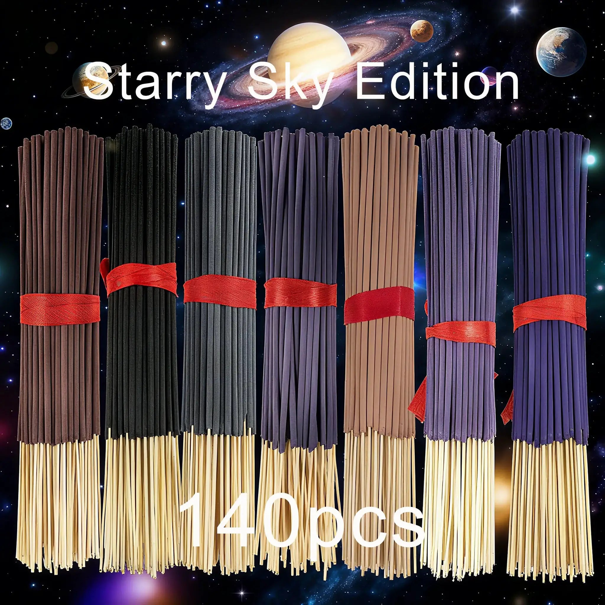 7 Sets Of 20 Incense Sticks Featuring Rose Lavender Sandalwood Jasmine Mint Cherry Blossom Herbal Dragon Bloodwood