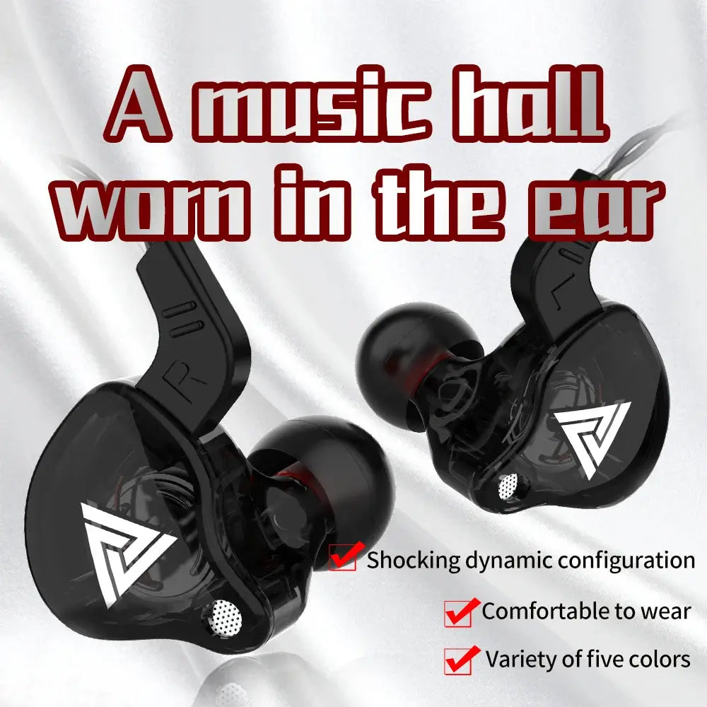 Original QKZ AK6 In Ear Earphones With Six Dynamic Drivers HiFi Stereo Audio And Deep Subwoofer Bass