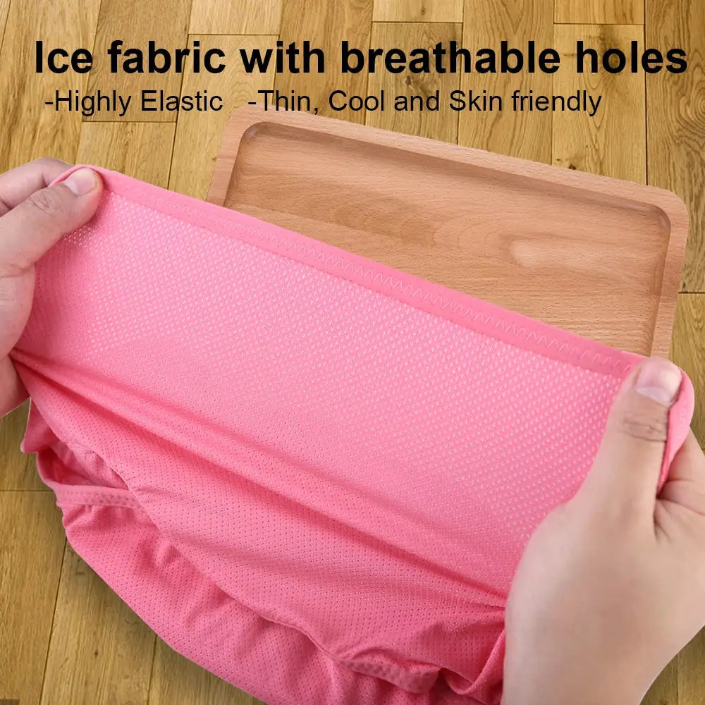 Menstrual period panties pink underwear with breathable dotted fabric