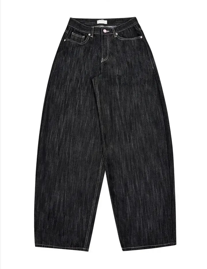 Y2K Wide Leg Denim Jeans Women Baggy Grunge Harajuku Punk Winter