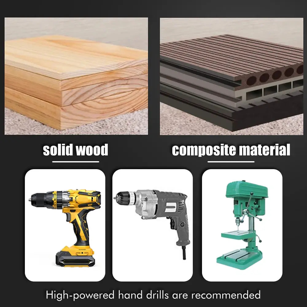Woodworking Roller Drill With Hexagonal Handle Long 230mm 300mm Reaming Tool For Wood And Door Lock Installation