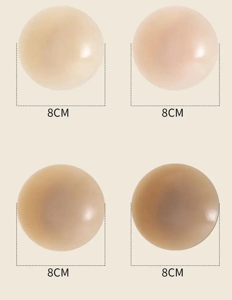 Simples Market silicone nipple covers, four 8cm skin-tone petals