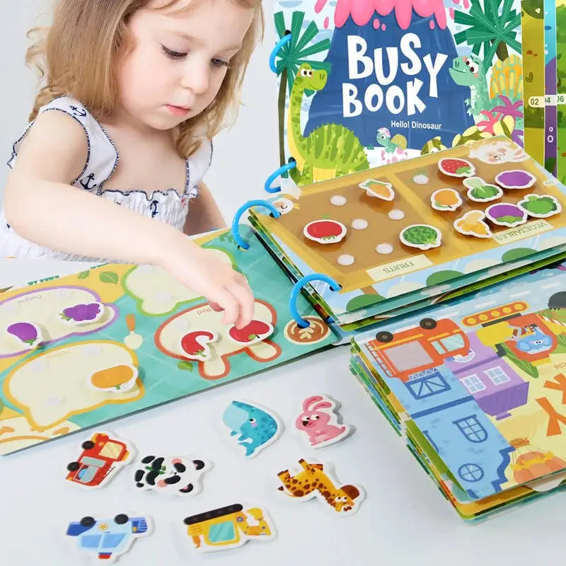 Montessori Baby Busy Book My First Quiet Book For Early Learning Educational Toy With Matching Games For Babies